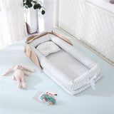 Portable Baby Nest Bed for Boys Girls Travel Bed Infant Cotton Cradle Crib Baby Bassinet Newborn Bed