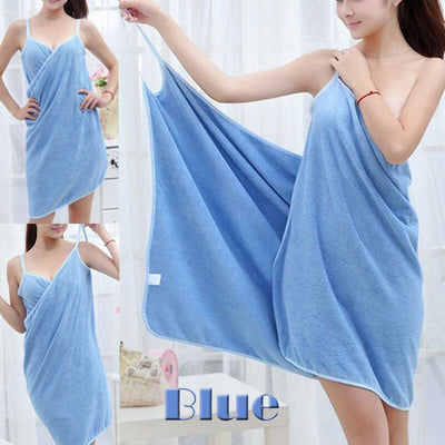  Women  Bath Wearable Towel Dress  Fast Drying Beach Spa Magical Nightwear Sleeping