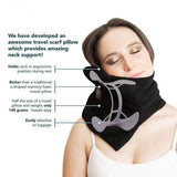 The ULTIMATE Travel Scarf Pillow with Extra Neck Support