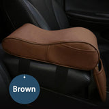 Auto Center Console Armrest Pillow, Memory Foam Car Armrest Cushion with Phone Holder Storage Bag