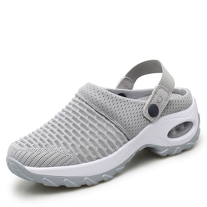 Mesh Casual Air Cushion Increased Sandals And Slippers