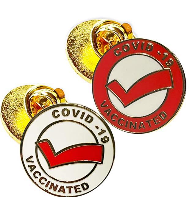 Creative Medical Series Brooch COVID-19 Vaccine  Commemorative Logo Badge