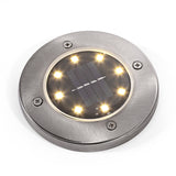 4PCS 8 LEDs Solar Powered IP65 Waterproof Ground Lamp for Outdoor Fence Garden