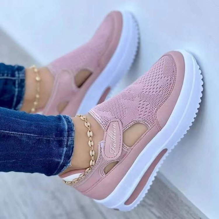 Women's Sneakers  New Ladies Casual Low Wedge Breathable Non-Slip Comfort Sport Shoes Mesh Shoes Fashion Style