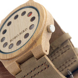 Unisex Wrist watch 12 Wholes Leather