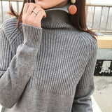 Cashmere Blend Pullover Sweater With High Collar