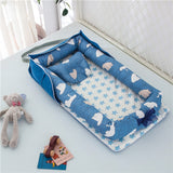 Portable Baby Nest Bed for Boys Girls Travel Bed Infant Cotton Cradle Crib Baby Bassinet Newborn Bed