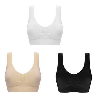 3pcs/set Sexy Women Bra Plus Size Seamless Bra No pad Underwear Wireless Comfortable Active Bralette Brassiere Bra