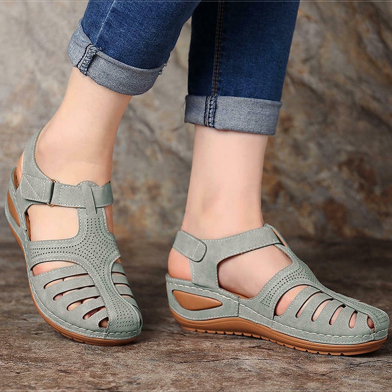 Women Sandals New Summer Shoes Woman Plus Size 44 Heels Sandals For Wedges Chaussure Femme Casual Gladiator Sandalen Dames