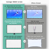 Salange HD Foldable Anti-crease Portable Projector Movie Screen for Home Theater Outdoor Indoor Support Double Sided Projection