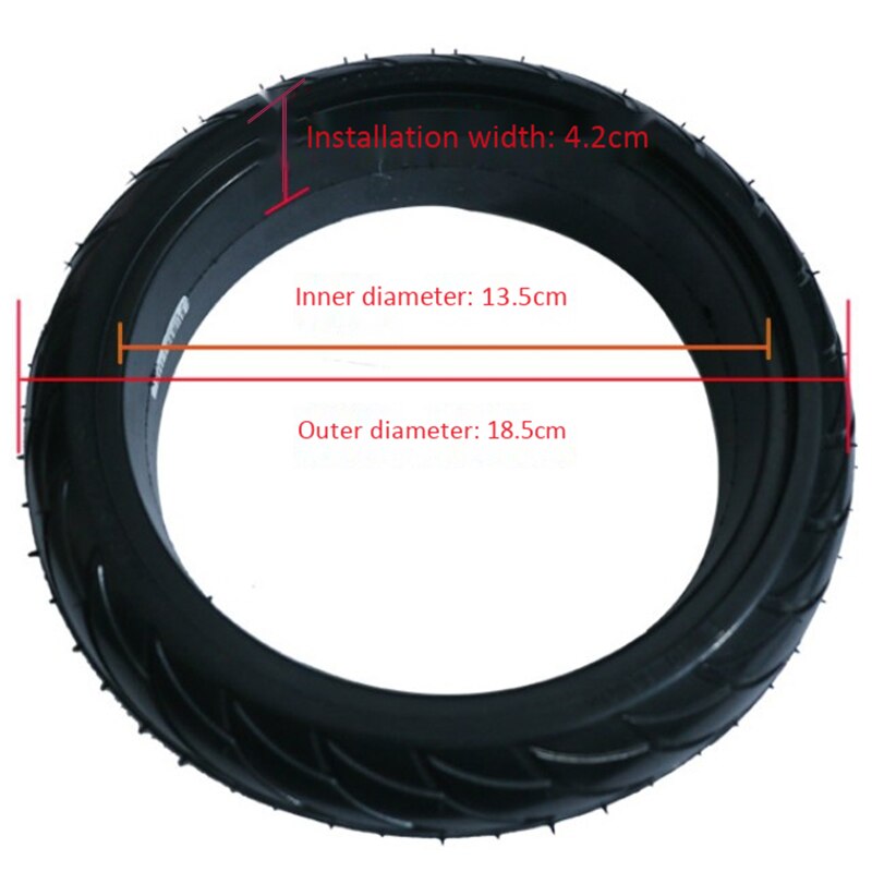 SEWS-8 Inch Front Scooter Solid Tire Tyre Wheel For Xiaomi Ninebot Es1 Es2 Electric Scooter Kickscooter Skateboard 8 Inch Non-