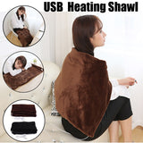45x80cm Car Home Electric Warming Heating Blanket Pad Shoulder Neck Mobile Heating Shawl USB Soft 5V 4W Winter Warm Health Care