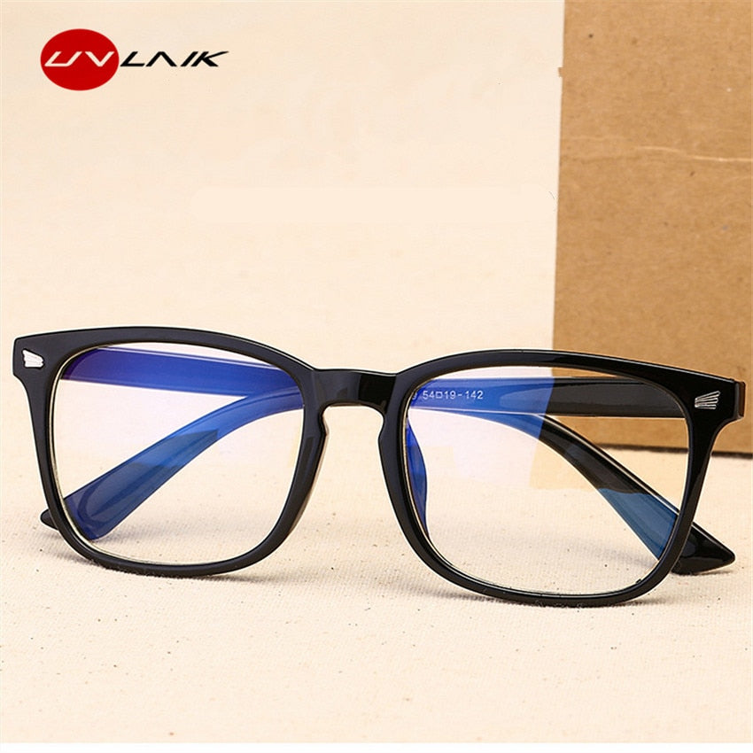 UVLAIK Blue Light Glasses Men Computer Glasses Gaming Goggles Transparent Eyewear Frame Women Anti Blue ray Eyeglasses 