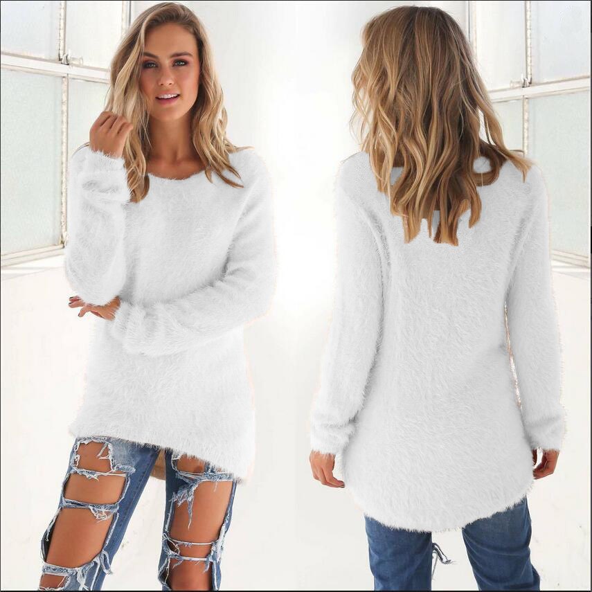 Plus Size 3XL 2018 Autumn Women O-Neck Sweater Female Loose Pullover Casual Sweater
