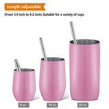 Stainless Steel Telescopic Drinking Straw Portable straw For Travel Reusable Collapsible Metal Drinking Straw With Brush