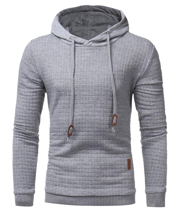 Hoodies Men Long Sleeve Solid Color Hooded Sweatshirt  Casual Sportswear S-4XL