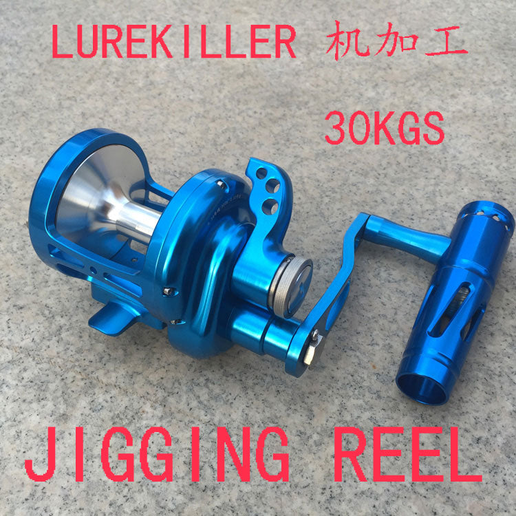 Lurekiller 16W CNC jigging reel overhead reel left handle and right hande 30kgs drag saltwater boat reel