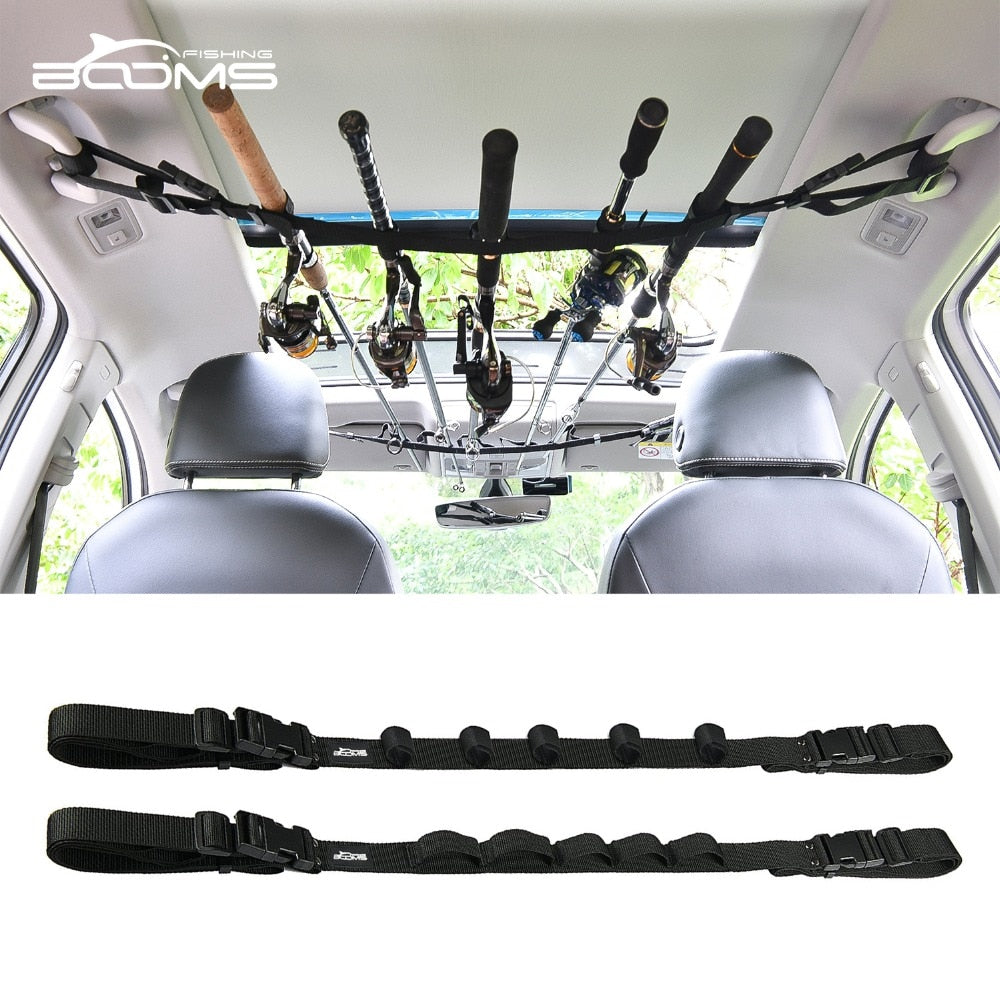 Booms Fishing VRC Vehicle Rod Carrier Rod Holder Belt Strap With Tie Suspenders Wrap Fishing Tackle Boxes Tools Box Accessories