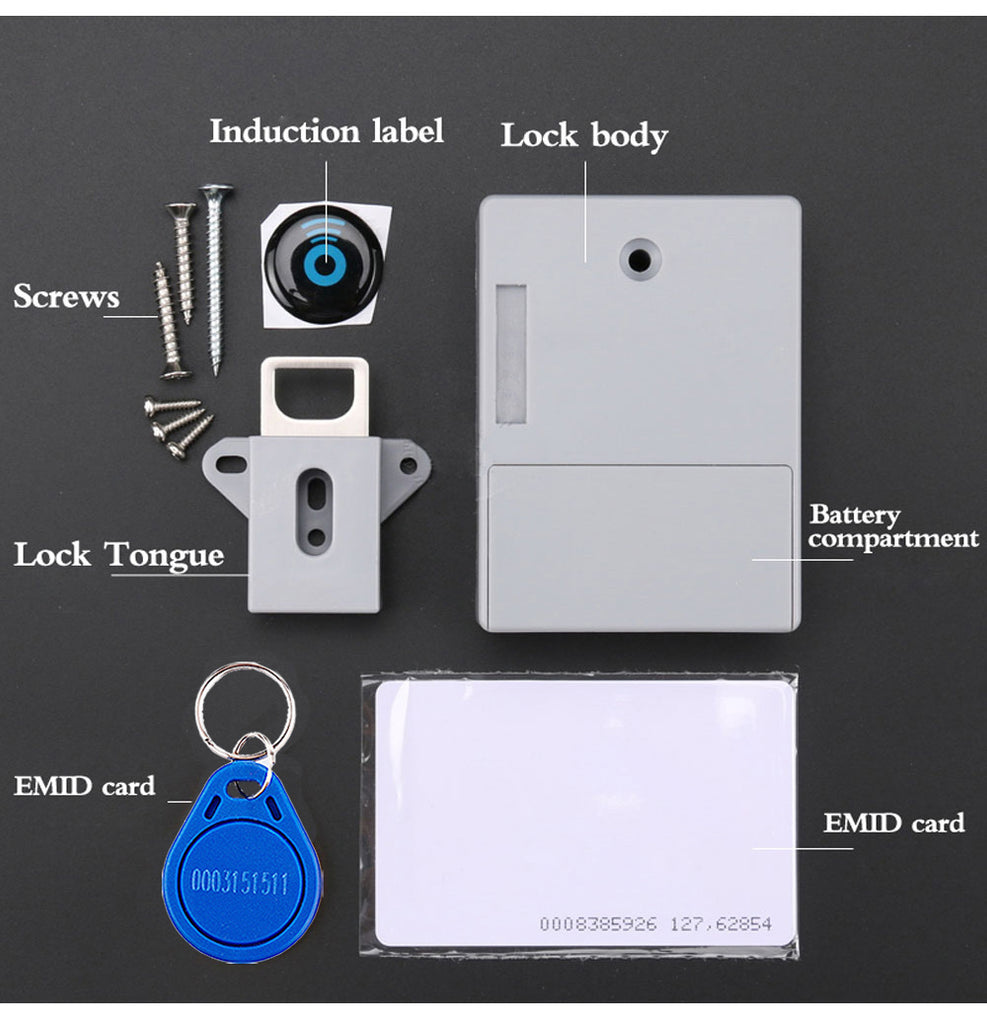 New Invisible cabinet lock door lock smartlock cerradura inteligente lock pick set candado suitable for single or double door