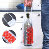 Rapid Ice Wine Cooler PVC Beer Cooler Bag Outdoors Ice Gel Bag Picnic Freezer Bag Chilling Beer Cooling Gel Holder Carrier 