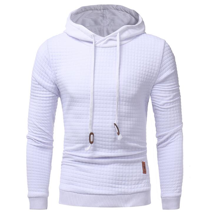 Hoodies Men Long Sleeve Solid Color Hooded Sweatshirt  Casual Sportswear S-4XL
