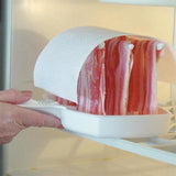 Realand  Microwave Bacon Rack Hanger Cooker Tray Plate Cook Bar Crisp Breakfast Meal Home Dorm Healthy Use Reducing 35% Fat