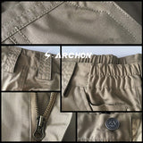 S.ARCHON US Summer Waterproof Military Loose Cotton Shorts Men Casual Tactical Cargo Breathable Shorts Elastic Waist Army Shorts