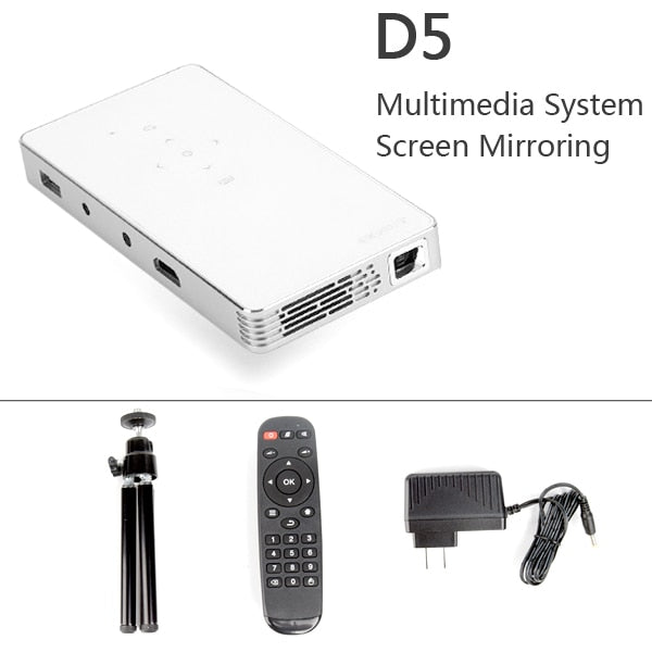 Smart Projector, D5S, Android 7.1 (2G+32G) WIFI, Bluetooth, HDMI, Home Theater Mini Projector