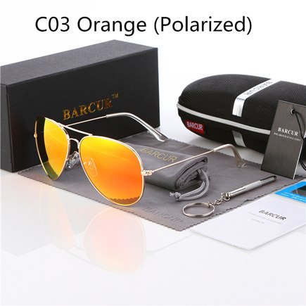 BARCUR Brand HD Driving Sunglasses Men/Women Colorful Reflective Coating Lens BARCUR Sunglasses 3026 Sunglasses Fishing Eyewear