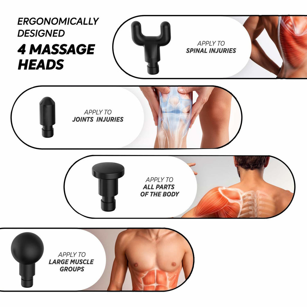 Phoenix A2 Personal Percussion Massage Gun Muscle Massager Athletic Deep Tissue Massager Muscle Recovery