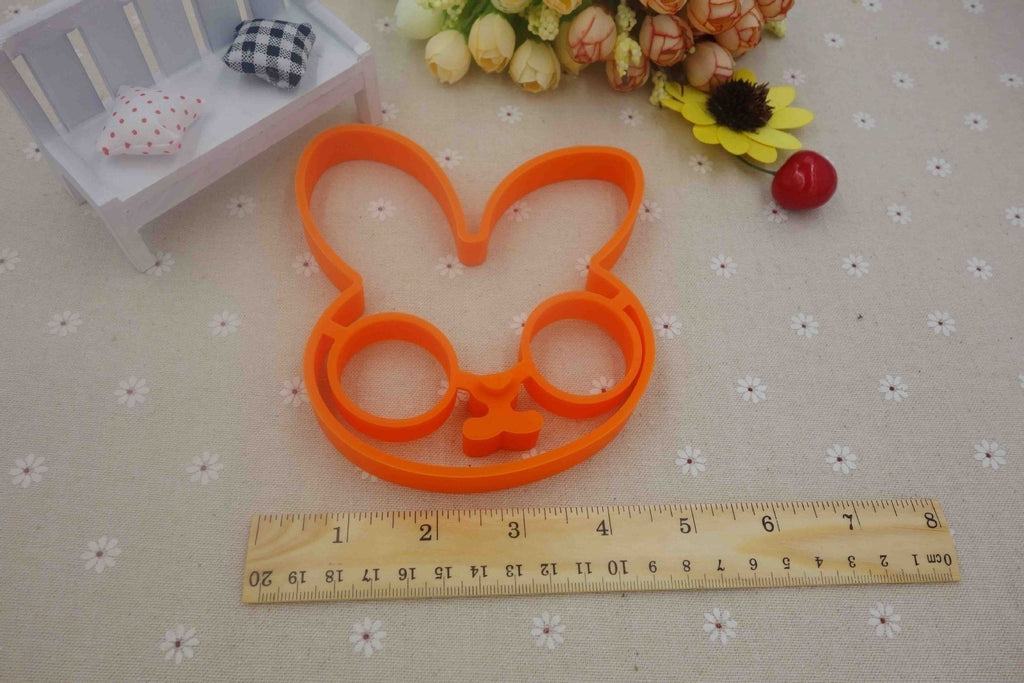 Silicone Funny Side Up Skull Owl Bunny for Pick Egg Fried Frying Mould Breakfast Pancake Mold Ring