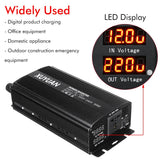 7000W DC 12V/24V to AC 110V/220V Dual LED Display Car Power Inverter Charger Converter Adapter Modified Sine Wave Transformer