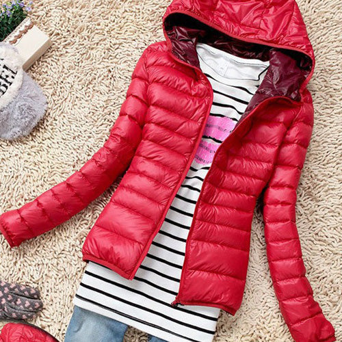 Autumn Winter Women Basic Jacket Coat Hooded