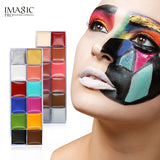 IMAGIC 12 Colors Flash Tattoo Face Body Paint Oil Painting Art use in Halloween Party Fancy Dress Beauty Makeup Tool
