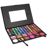High Quality 1SET 78 Colors Eye Shadow Cosmetic Make up Palette Lipgloss Mirror Blush Kit Set Long-Lasting Harmless