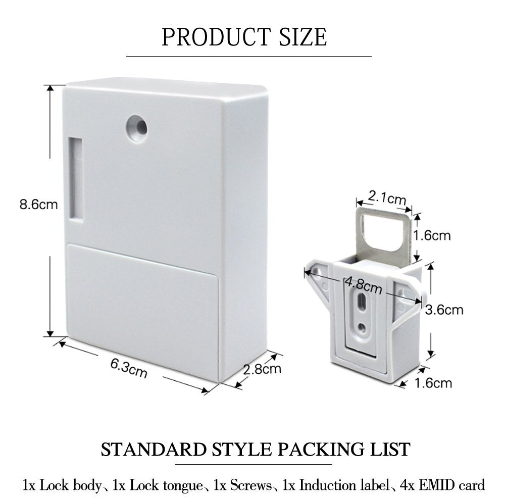 New Invisible cabinet lock door lock smartlock cerradura inteligente lock pick set candado suitable for single or double door