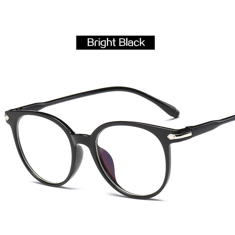 Anti Blue Light Eyeglasses Frame Vintage Round Clear Lens Glasses Optical Spectacle Frame