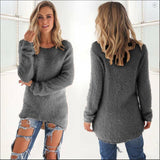 Plus Size 3XL 2018 Autumn Women O-Neck Sweater Female Loose Pullover Casual Sweater