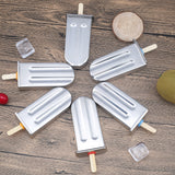 Frozen Stainless Steel Popsicle Molds Ice Cream Stick Holder 6 Molds Summer Home DIY Ice Cream Mould Ice Pop Mould Easy to clean