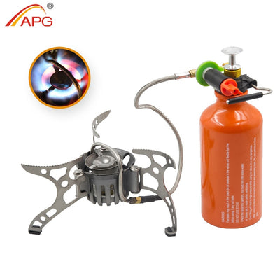 APG Portable Outdoor Gasoline Stove Folding Camping Oil/Gas Multi-Use Burners Hiking Picnic Cooking Split Burner Equipment