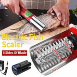 120W Portable Cordless Electric Fish Scaler Fish Scale Scraper Easy Fish Stripper Scale Remover Cleaning Tool Waterproof