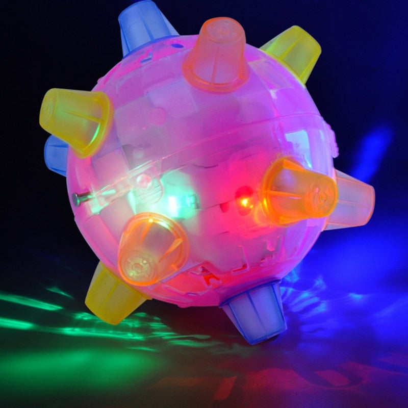 1 PC New Flashing Dog Ball For Games Kids Ball Led Pets Toys Jumping Joggle Crazy Football Kid Funny Colored Toy Drop Shipping