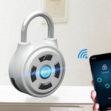 Smart  Keyless Lock Waterproof APP Button Password Unlock Anti-Theft Padlock Door Luggage Lock for Android IOS System