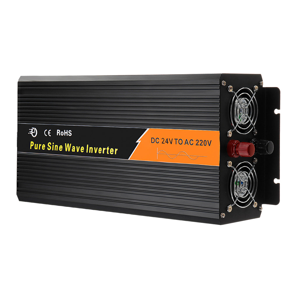 DC 24V To AC 220V 4000/8000W Car Pure Sine Wave Power Inverter Charger Converter