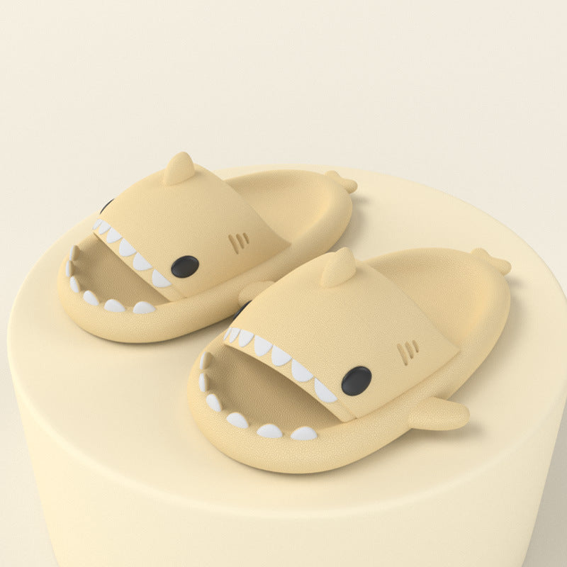 Adult's Shark Slides Slippers Indoor Outdoor Funny Shark Cartoon Footwear