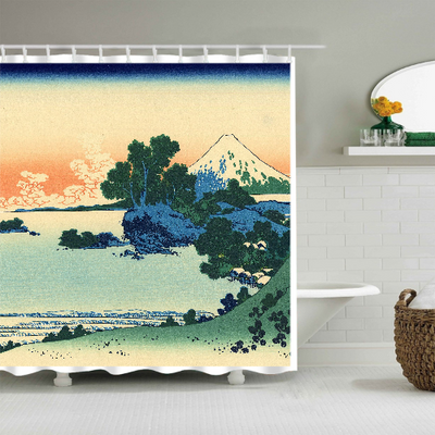 Katsushika Hokusai shower curtain