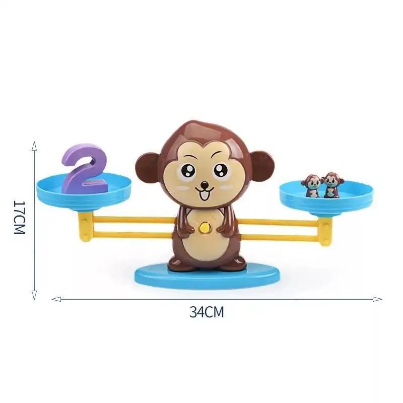 Monkey Balance Cool Math Game for Kids Education Interactive Learning