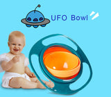 Baby Kids Non Spill Gyro Feeding Toddler Bowl 360 Rotating Avoid Food Spilling