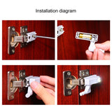 10pcs Universal LED Under Cabinet Light Cupboard Inner Hinge Lamp