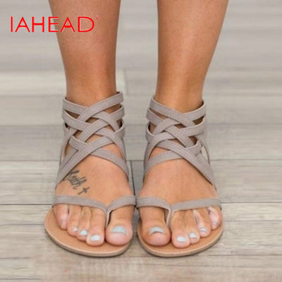 Plus Size 34-43 Summer Women Sandals Flats